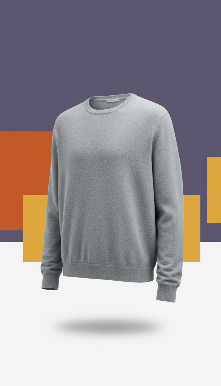 Cloud Gray Pullover Sweater